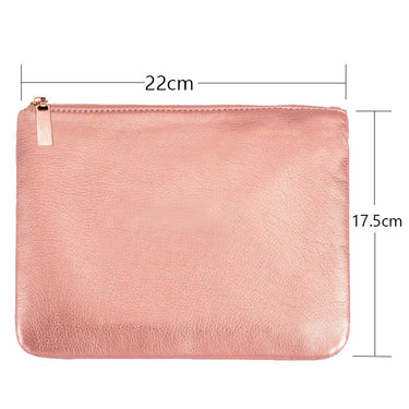 Rose Gold Makeup Brushes with Bag